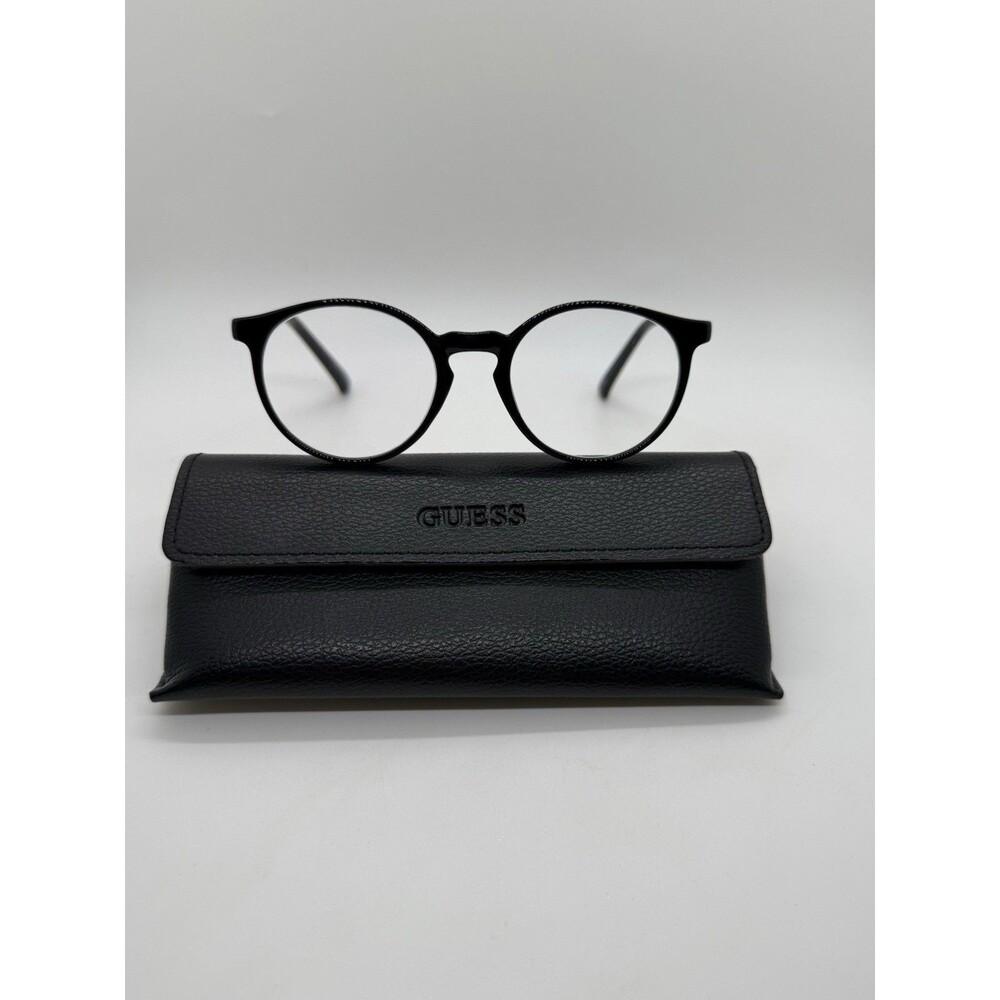 MODERN OPTICAL ACCORD BLACK AUTHENTIC EYEGLASSES FRAMES 49-20-140MM + Guess Case